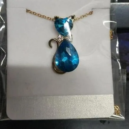 Crystal Cat Necklace